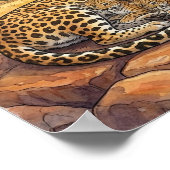 Mama Leopard and Cubs Nursery Poster (Hoek)