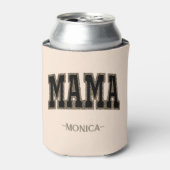 Mama Leopard hart goud en zwart Blikjeskoeler (Blikje Voorkant)
