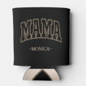 Mama Leopard hart goud en zwart Blikjeskoeler (Achterkant)