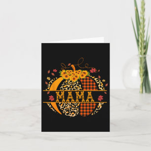 Mama Leopard Print Pompoen voor Mama Mama Vrouwen Kaart