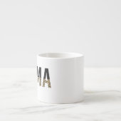 Mama Leopard print Typografie mam Gifts Espresso Kop (Voorkant)