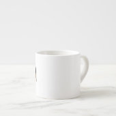 Mama Leopard print Typografie mam Gifts Espresso Kop (Voorkant rechts)