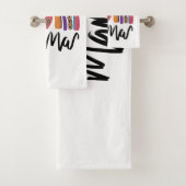 Mama Leopard Rainbow Bad Handdoek (Insitu)