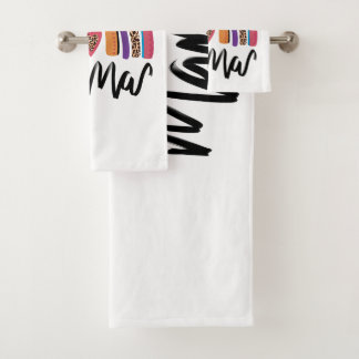 Mama Leopard Rainbow Bad Handdoek