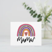 Mama Leopard Rainbow Briefkaart (Staand voorkant)