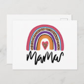 Mama Leopard Rainbow Briefkaart (Voorkant / Achterkant)