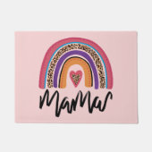 Mama Leopard Rainbow Deurmat (Voorkant)