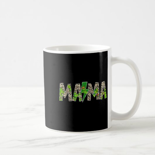 Mama Leopard Retro Mom Nanny Grandma Mother's Day Koffiemok (Rechts)