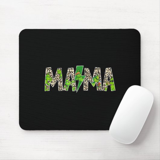 Mama Leopard Retro Mom Nanny Grandma Mother's Day  Muismat (Met muis)