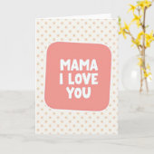 Mama Liefde Illustratiekaart Kaart (Gele Bloem)