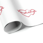 Mama liefde Moederdag cadeau voor beste moeder dag Cadeaupapier (Rol Hoek)