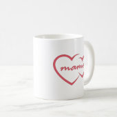 Mama liefde Moederdag cadeau voor beste moeder dag Koffiemok (Voorkant rechts)