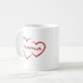 Mama liefde Moederdag cadeau voor beste moeder dag Koffiemok (Voorkant links)