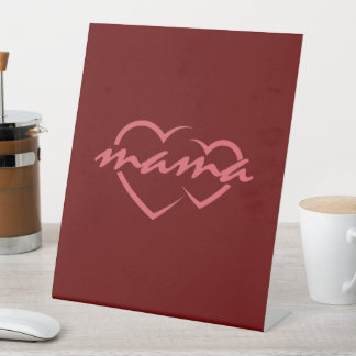 Mama liefde Moederdag cadeau voor beste moeder dag Reclamebord Met Voetstuk
