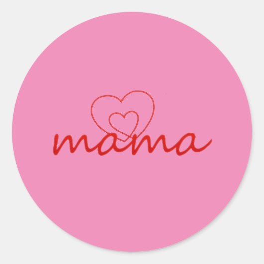 Mama liefde Moederdag cadeau voor beste moeder dag Ronde Sticker (Voorkant)