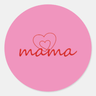 Mama liefde Moederdag cadeau voor beste moeder dag Ronde Sticker
