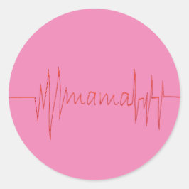 Mama liefde Moederdag cadeau voor beste moeder dag Ronde Sticker