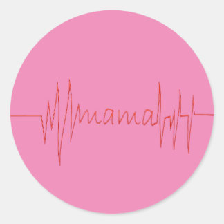 Mama liefde Moederdag cadeau voor beste moeder dag Ronde Sticker