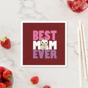 Mama liefde Moederdag cadeau voor beste moeder dag Servet