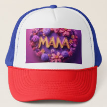 "Mama Liefde - Neon Hart met Bloemenachtergrond 3D