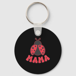 Mama Lieveheersbeestje Eerste Verjaardag Meisje Fa Sleutelhanger