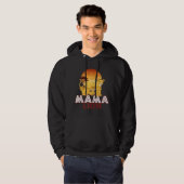 Mama Lion Big Cat Familie Moederkinderen Hoodie (Voorkant volledig)