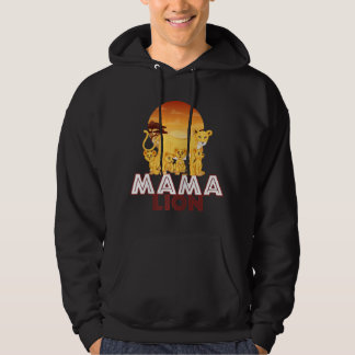 Mama Lion Big Cat Familie Moederkinderen Hoodie