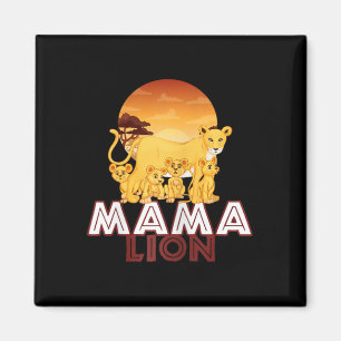 Mama Lion - Big Cat Family Moeder Children T-shirt Magneet