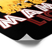 Mama Lion - Big Cat Family Moeder Children T-shirt Poster (Hoek)