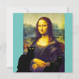 Mama Lisa en Les Chats Noir Kaart