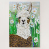 Mama Llama and Daisies Legpuzzel (Verticaal)