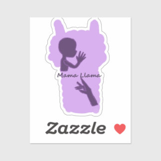 Mama Llama ASL sticker optie 2