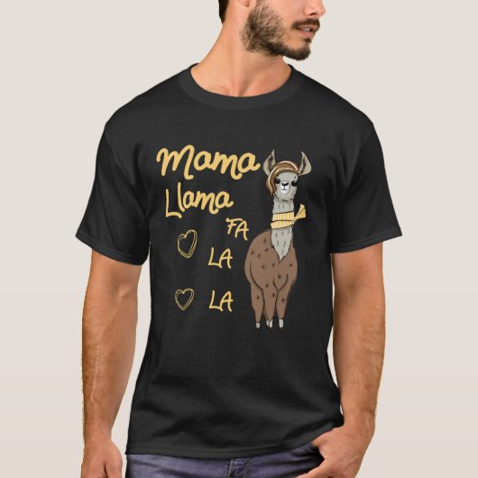Mama Llama Christmas Family Matching Group T-shirt (Voorkant)