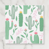 Mama Llama Fiesta Baby Girl Shower Partyware Bedankjes Labels (Achterkant)