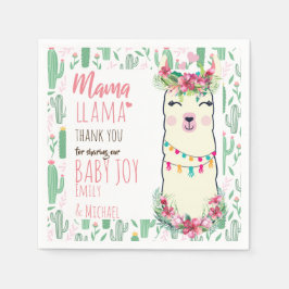 Mama Llama Fiesta Baby Girl Shower Partyware Servet