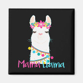 Mama Llama Funny Mother's Day Shirt For Women Mom  Magneet (Voorkant)