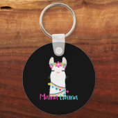 Mama Llama Funny Mother's Day Shirt For Women Mom  Sleutelhanger (Voorkant)