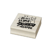 Mama Llama geen tijd voor Drama Quote Rubberstempel (Stempel)