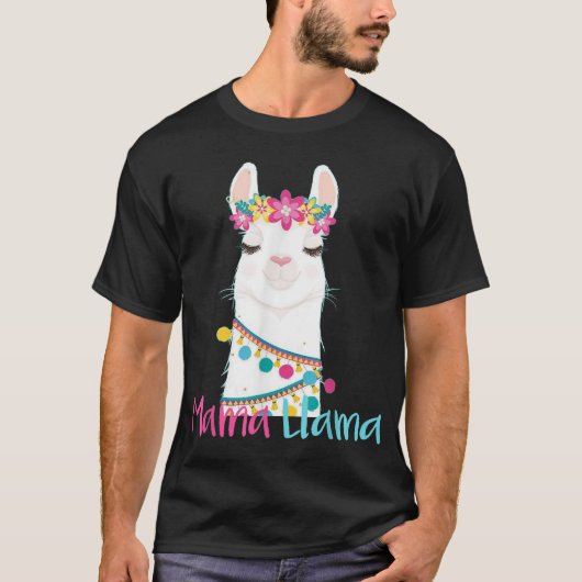Mama Llama Grappige Moederdag voor Vrouwen Moeder  T-shirt (Voorkant)