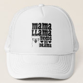 Mama Llama heeft geen sarcastische moeder nodig Trucker Pet (Voorkant)