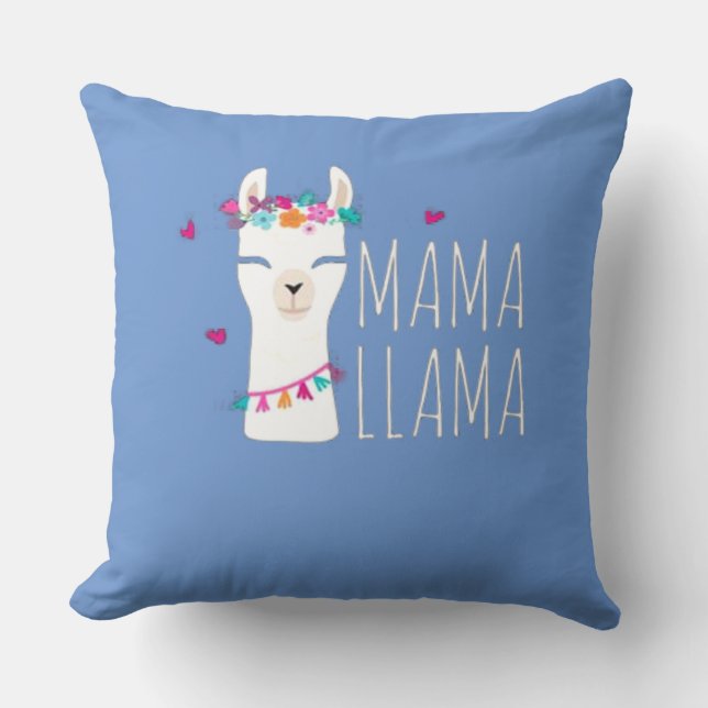 Mama Llama Kussen (Voorkant)