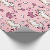 Mama Llama Madness Cadeaupapier (Hoek)