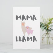 Mama Llama mama Briefpapier (Staand voorkant)