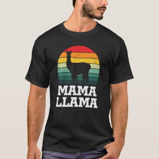 Mama Llama mama Happy Moederdag T-shirt