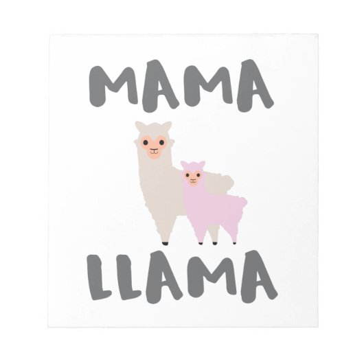Mama Llama mama Notitieblok (Voorkant)