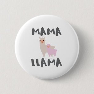 Mama Llama mama Ronde Button 5,7 Cm