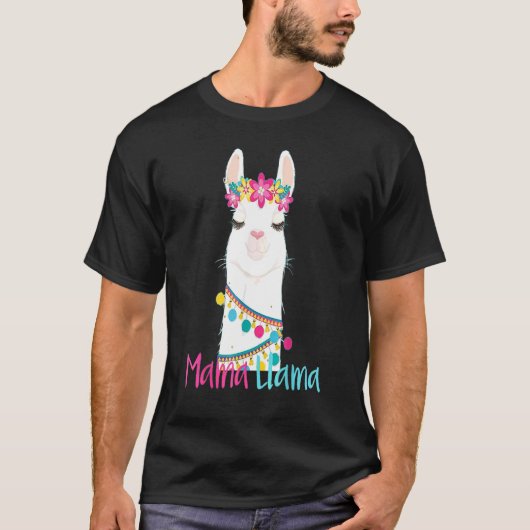 Mama Llama Moederdag voor vrouwen Mam Love Llama T-shirt (Voorkant)