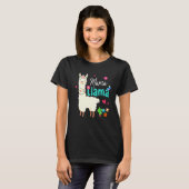 Mama Llama Moederdag Vrouwen Mam Birthday T-shirt (Voorkant volledig)