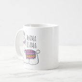 Mama Llama, Mok Llama, Moederdag Gift, koffie M (Voorkant links)
