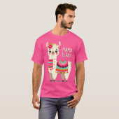 Mama Llama Mother'S Day Birthday Party Mom Alpaca  T-shirt (Voorkant volledig)